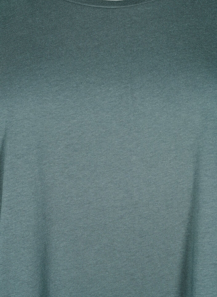 T-shirt à manches courtes en mélange de coton, Vert, Packshot image number 2