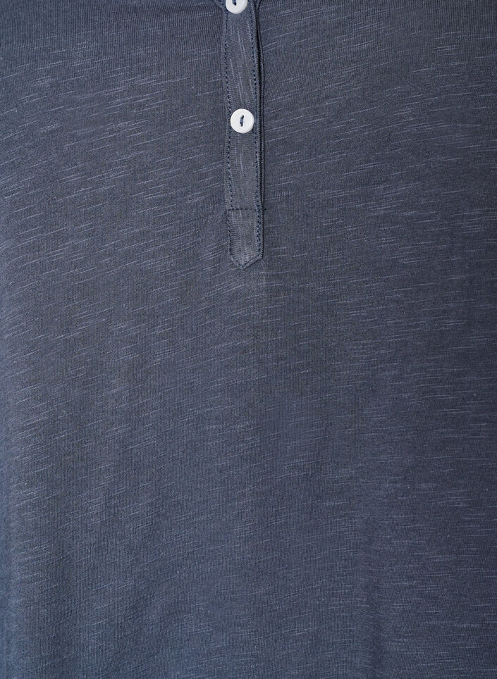 T-shirt dot&eacute; de boutons, Gris bleut&eacute;, Packshot image number 2