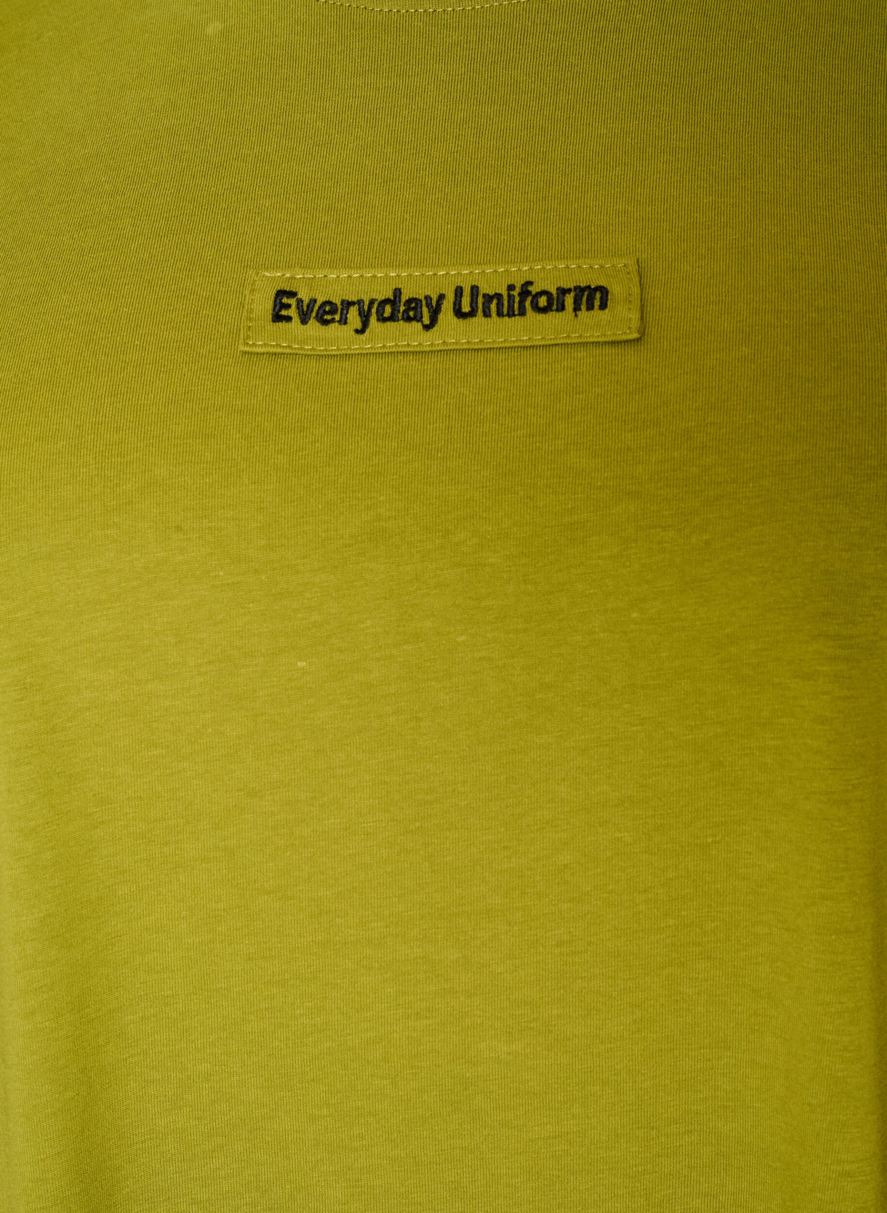 ZizziT-shirt en coton avec badge texte, Vert, Packshot image number 2
