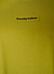 T-shirt en coton avec badge texte, Vert, Packshot image number 2