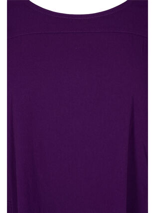 Robe en coton à manches courtes, Violet Indigo, Packshot image number 2