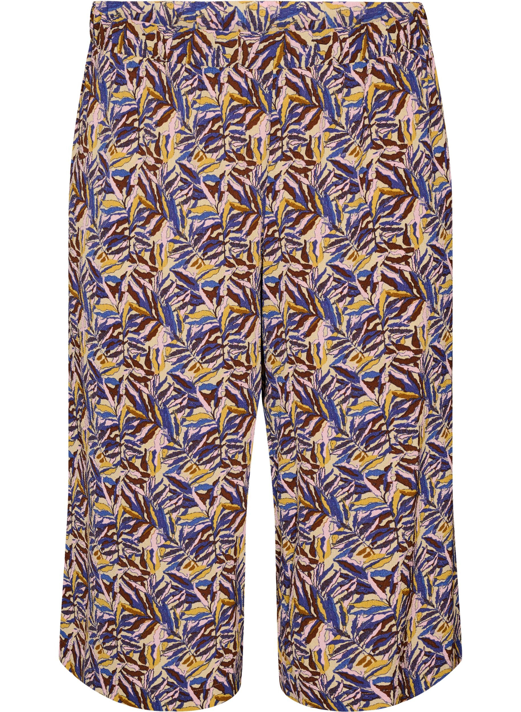 ZizziPantalon ample avec imprim&eacute;, Beige, Packshot image number 0