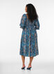 Robe d'&eacute;t&eacute; en viscose &agrave; imprim&eacute; paisley, Bleu, Model image number 1