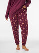 Bas de pyjama imprim&eacute;, Bordeaux, Model image number 0