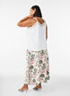 Jupe longue en viscose avec smocks, Vanille, Model image number 1