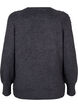 Pull en maille avec perles, Dark Grey Melange, Packshot image number 1