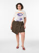 T-shirt en coton avec imprim&eacute;, Blanc, Model image number 1