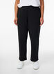 Pantalon &agrave; coupe droite, Noir, Model image number 2