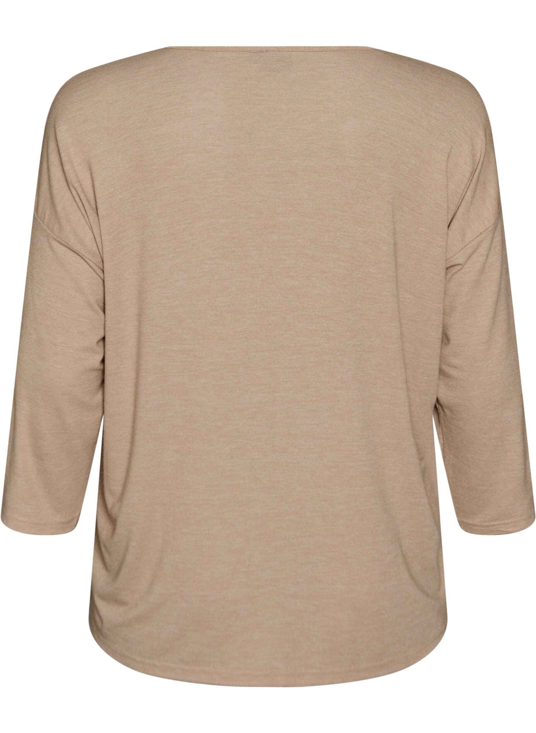 ZizziBlouse en jersey avec manches 3/4, Beige, Packshot image number 1