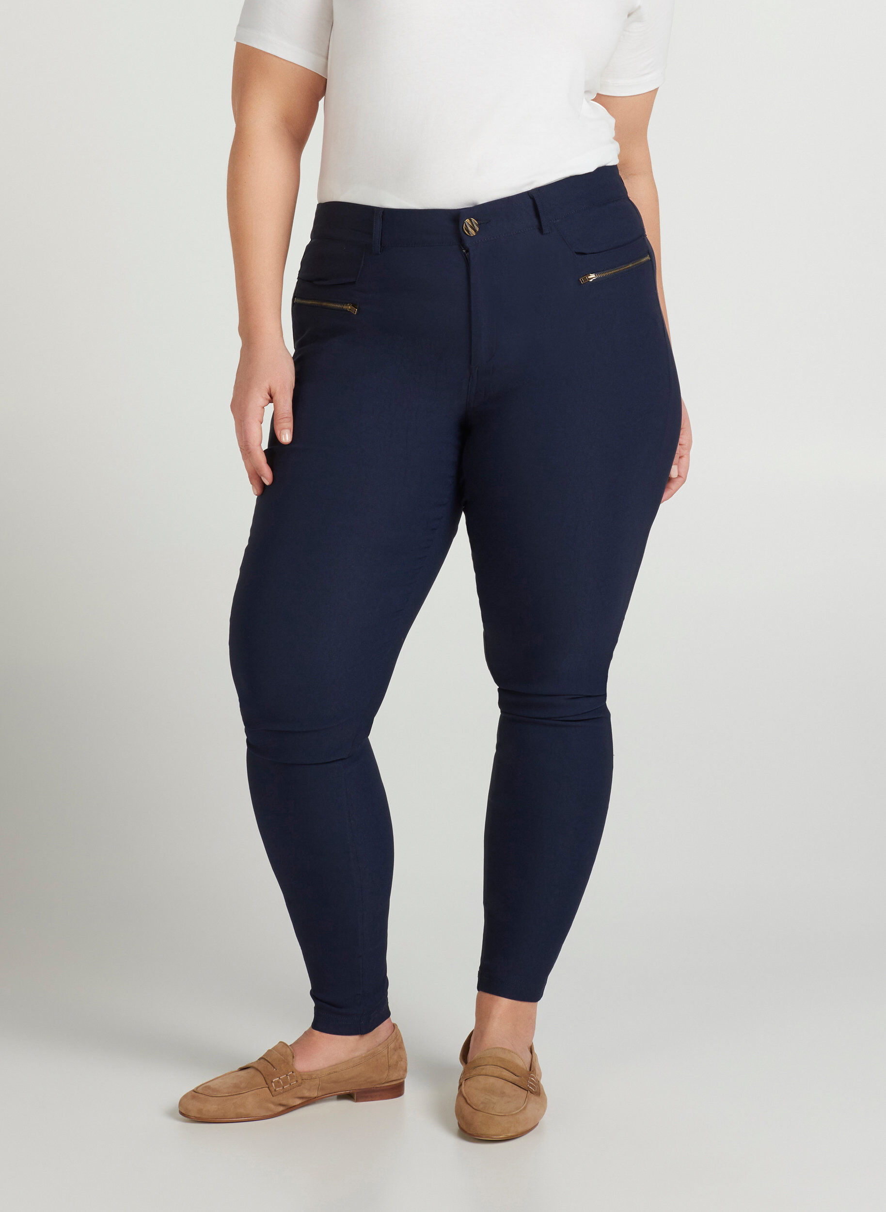 Zizzi Pantalon, Night Sky, Model image number 2