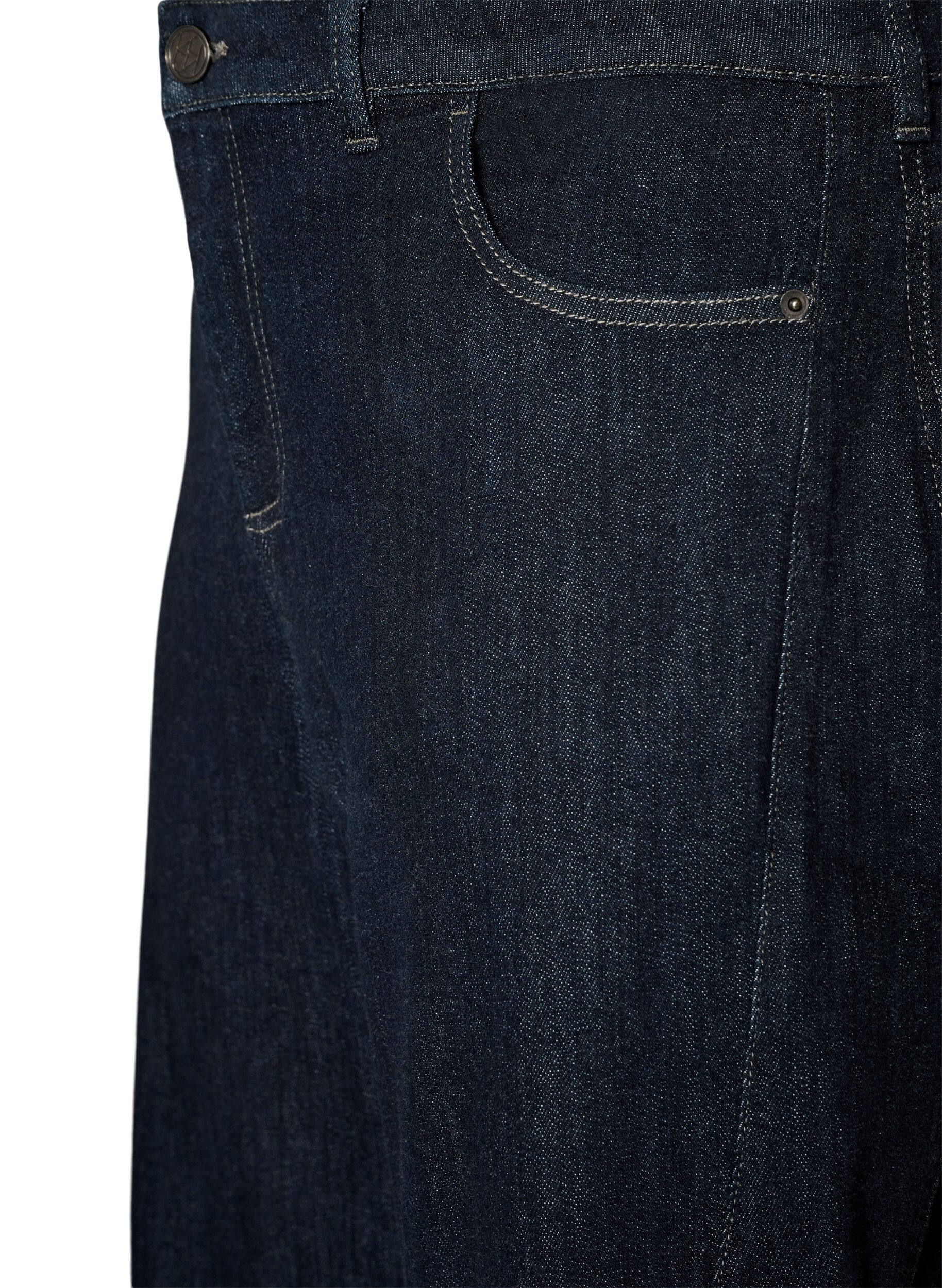ZizziJean taille haute coupe Barrel, Bleu, Packshot image number 2