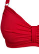Soutien-gorge de bikini &agrave; armatures avec drap&eacute;, Rouge, Packshot image number 2