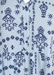 Robe courte en mousseline de coton &agrave; motif, Bleu Clair, Packshot image number 2