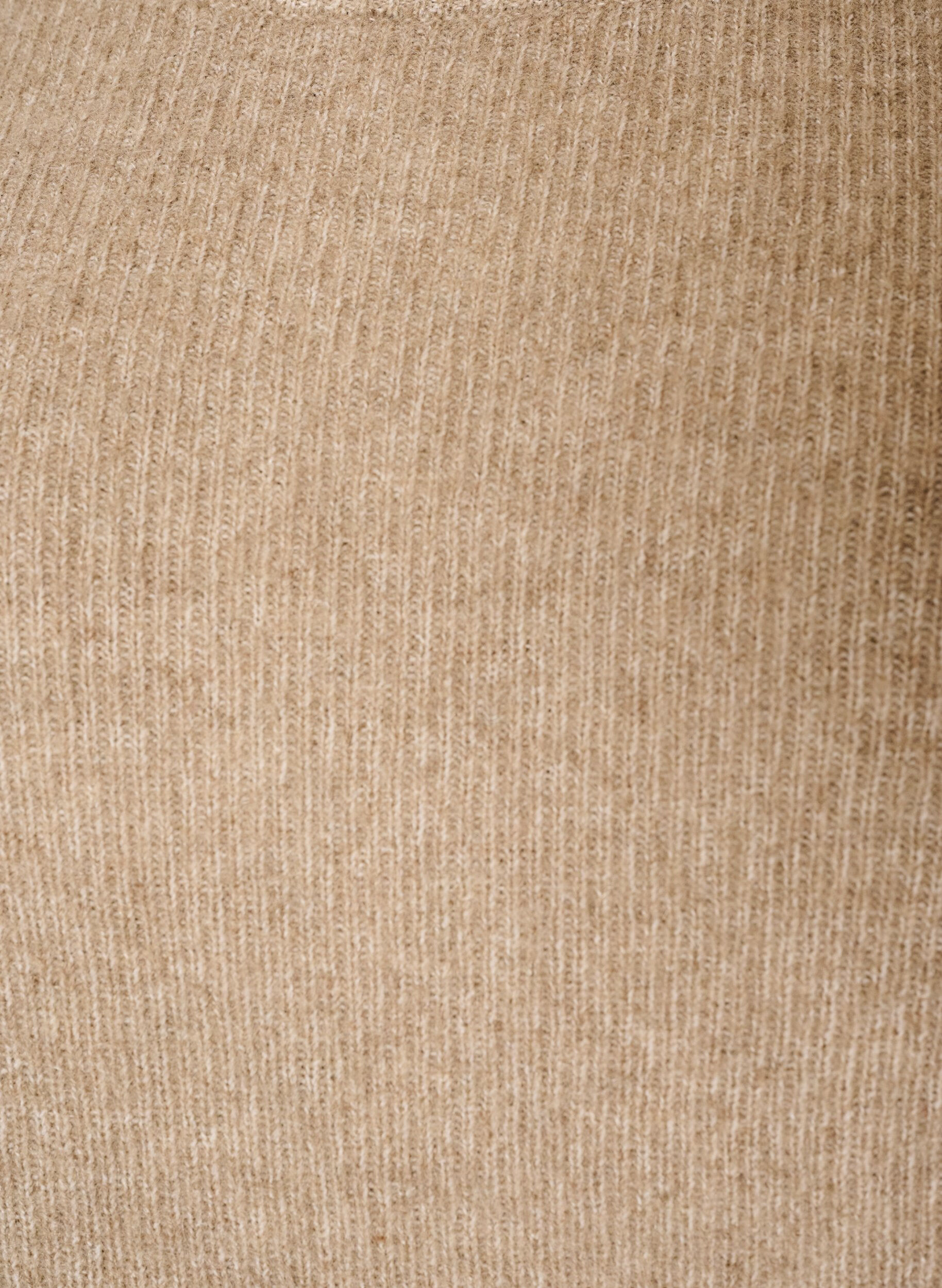 ZizziBlouse en maille chin&eacute;e avec col rond, Beige, Packshot image number 2