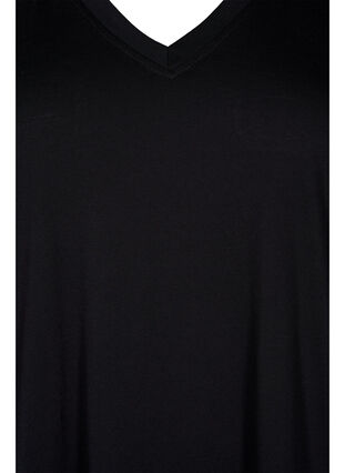 T-shirt avec manches en dentelle, Black, Packshot image number 2
