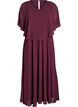 Robe longue de ligne A avec des manches courtes, Bordeaux, Packshot image number 0