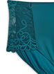 Culotte taille haute en microfibre avec dentelle, Vert, Packshot image number 2