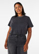 T-shirt graphique en coton bio, Gris, Model image number 0