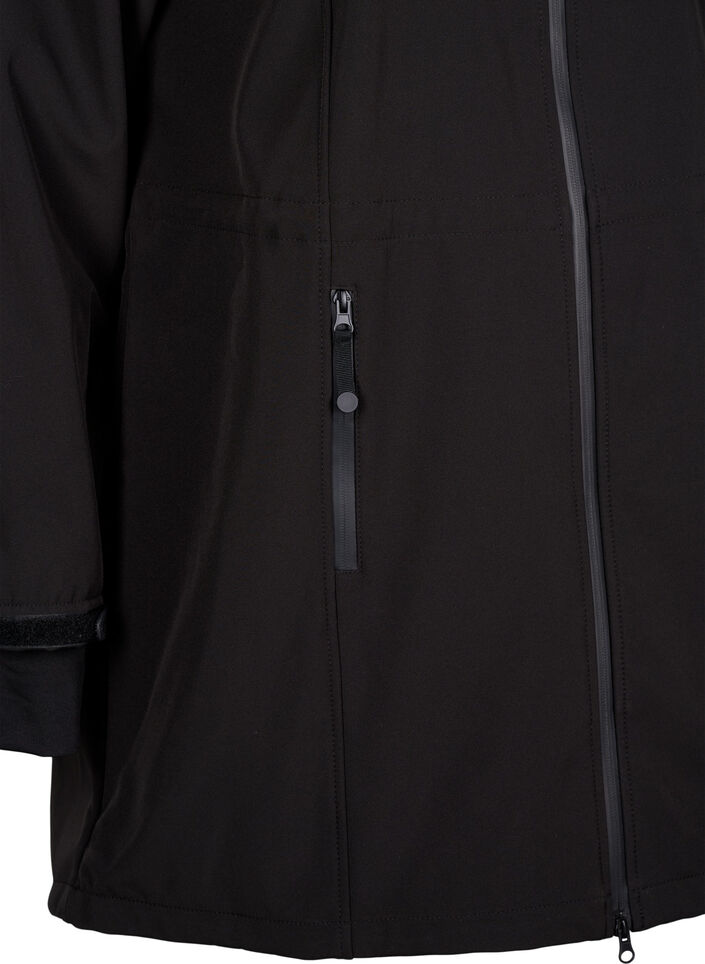 Veste softshell avec capuche amovible, Noir, Packshot image number 3