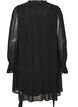 Robe en viscose avec volants et manches transparentes, Noir, Packshot image number 1