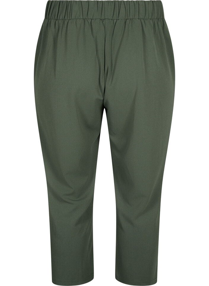 Pantalon 7/8 coupe ample, Vert, Packshot image number 1