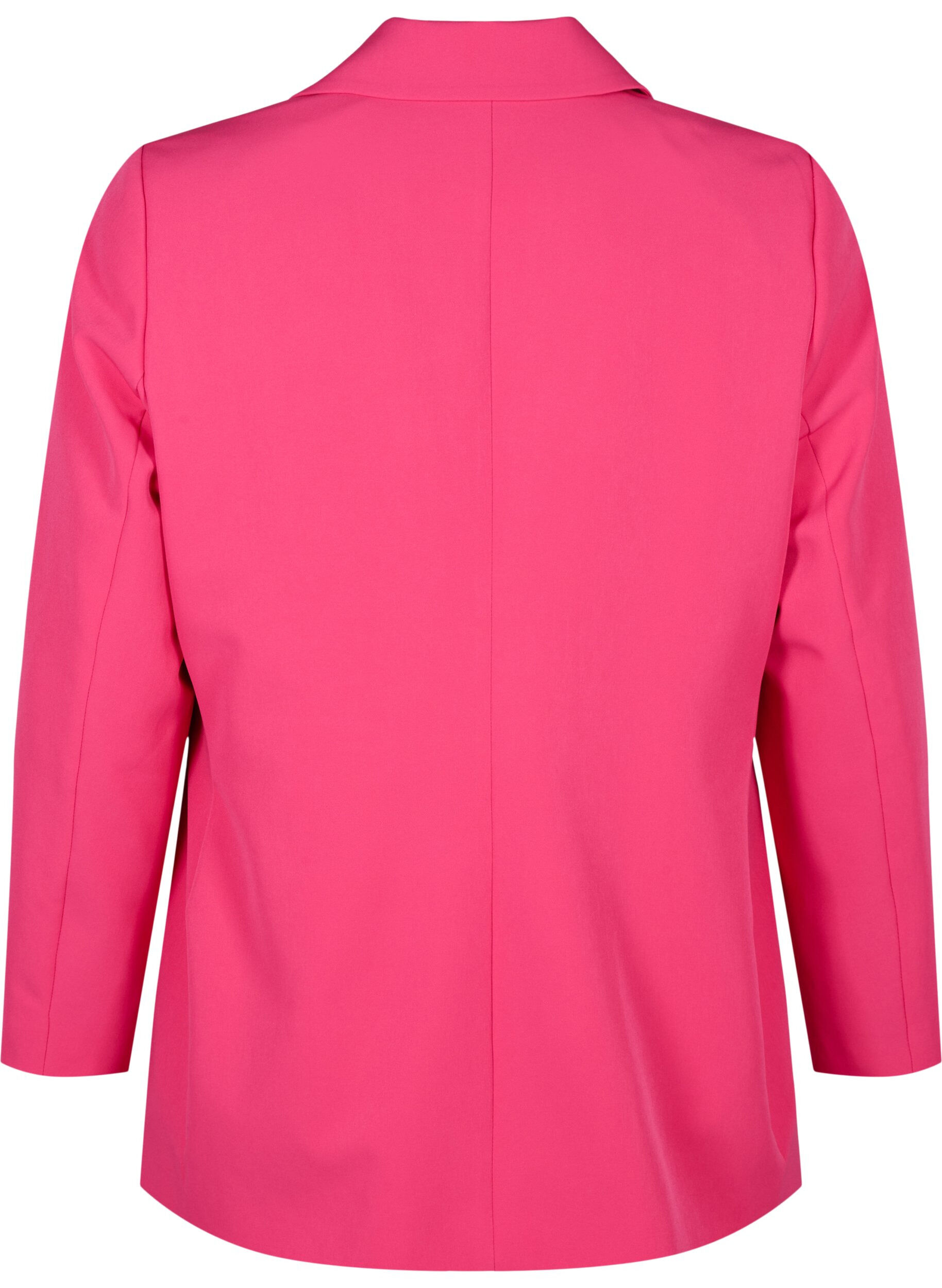 Zizzi Blazer classique avec fermeture &agrave; boutons, Pink Yarrow, Packshot image number 1