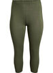 Leggings basiques longueur 3/4 en viscose, Vert, Packshot image number 0
