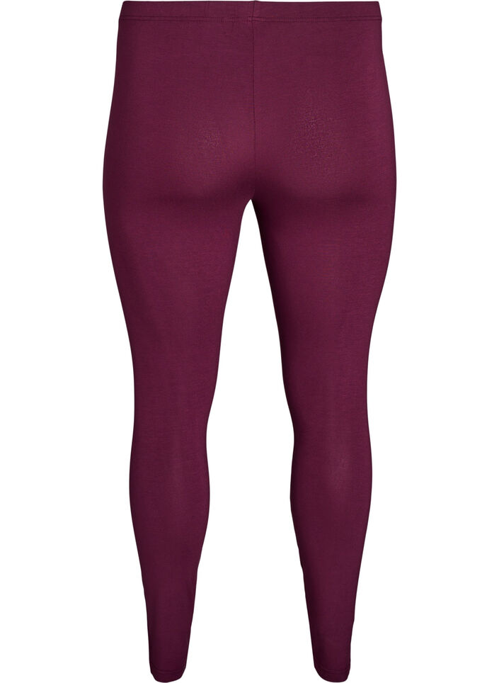 Leggings basiques en viscose, Bordeaux, Packshot image number 1