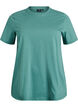 T-shirt basique en coton &agrave; col rond, Vert, Packshot image number 0