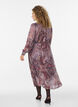 Robe midi &agrave; imprim&eacute; cachemire et taille &eacute;lastique, Violet, Model image number 1