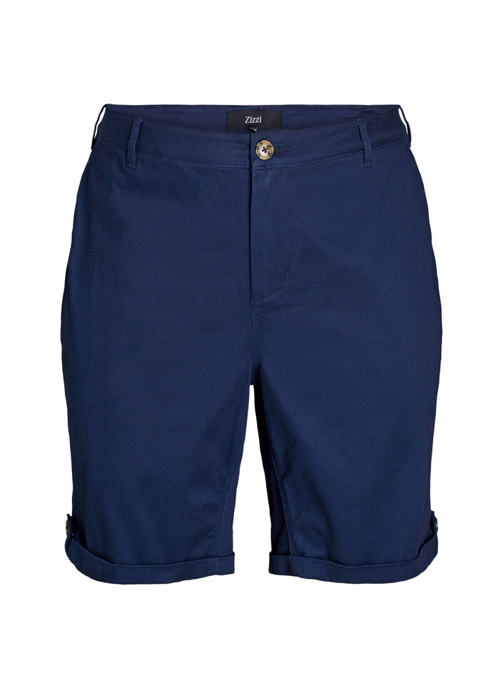 Short chino avec poches, Bleu, Packshot image number 0