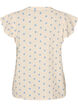 Blouse sans manches avec d&eacute;tails en crochet et volants, Beige, Packshot image number 1
