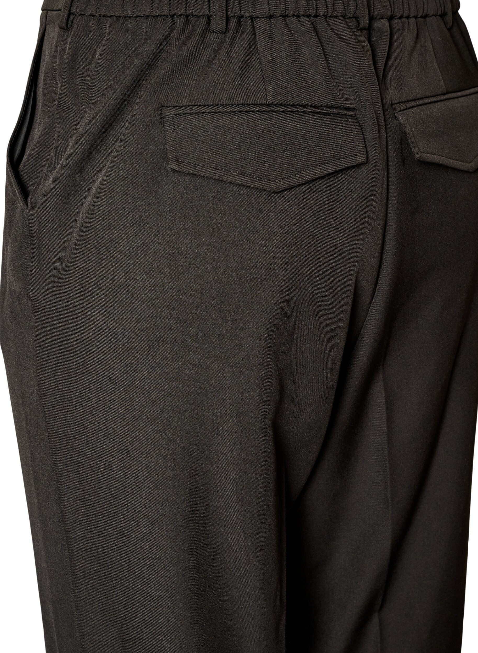 ZizziPantalon tailleur taille haute &agrave; coupe droite, Noir, Packshot image number 3