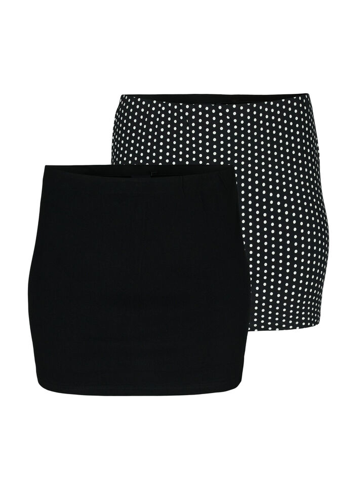 Extension de tops 2-pack, Black/Black Dot, Packshot image number 0