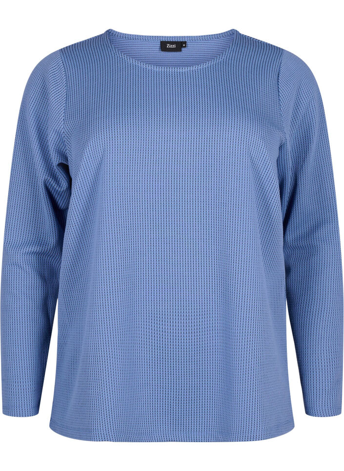 Chemisier à coupe A texturé, Quiet Harbor, Packshot image number 0