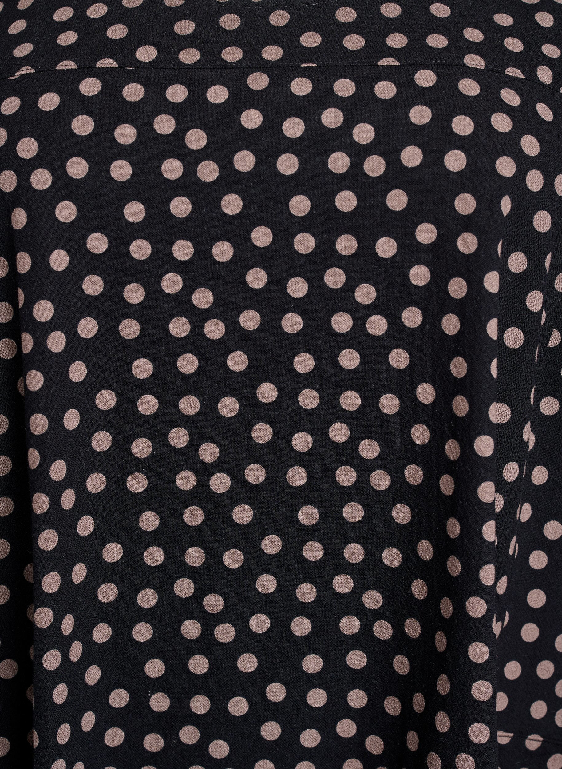 Zizzi Robe en coton &agrave; manches courtes avec imprim&eacute;, Marron, Packshot image number 2