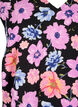 Top floral avec col en V, Black Big Flower AOP, Packshot image number 2