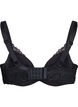 Soutien-gorge rembourré en dentelle, Noir, Packshot image number 1