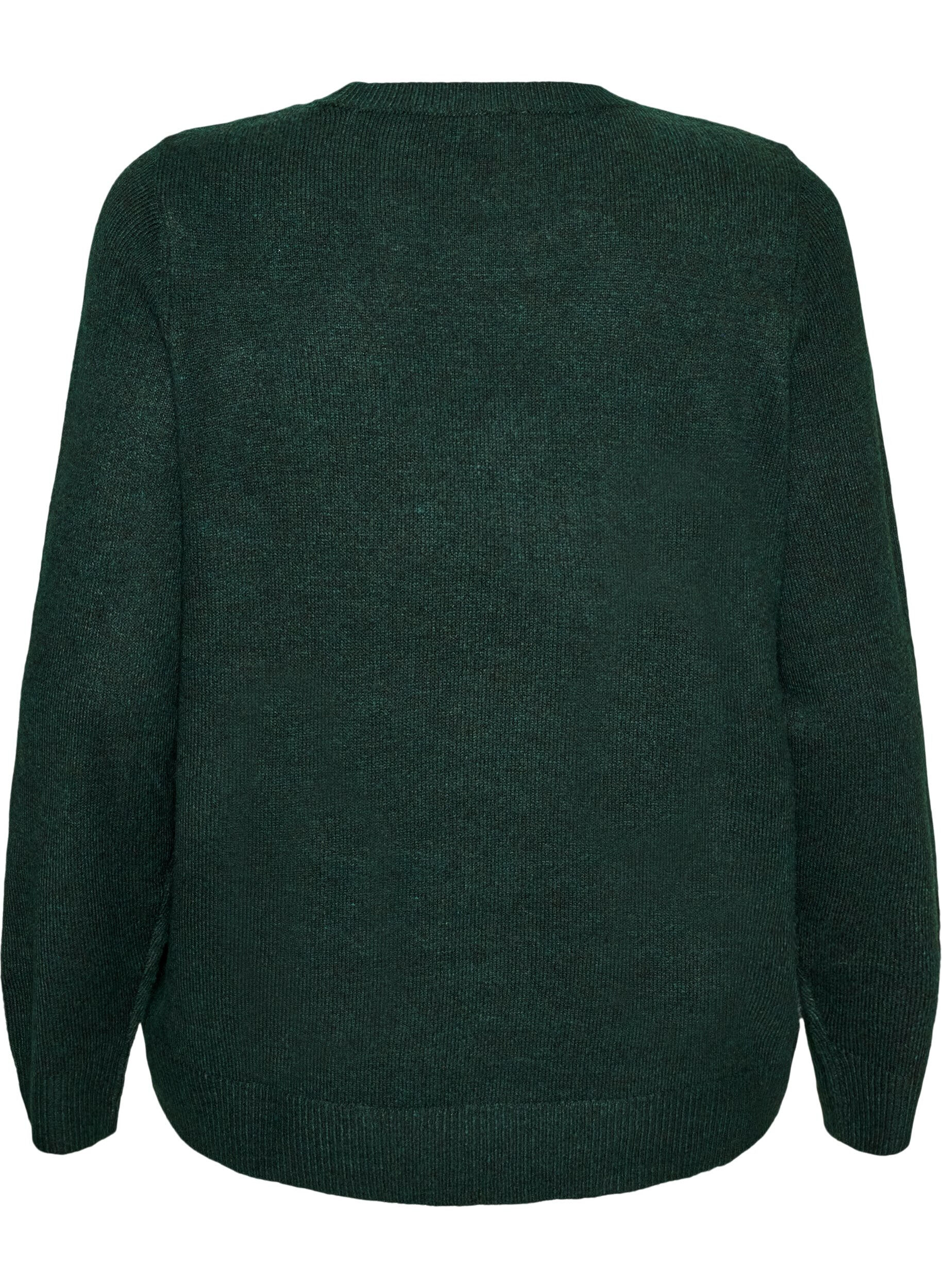 ZizziPull avec n&oelig;ud &agrave; paillettes, Vert fonc&eacute;, Packshot image number 1