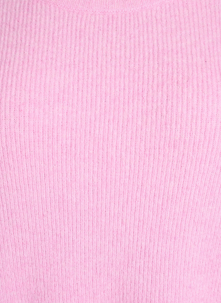 Blouse en maille chin&eacute;e &agrave; col rond, Rose, Packshot image number 2
