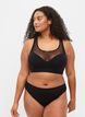 Soutien-gorge doux avec maille, Black, Model image number 3