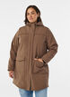 Veste softshell r&eacute;sistante &agrave; l'eau avec doublure matelass&eacute;e, Marron, Model image number 0