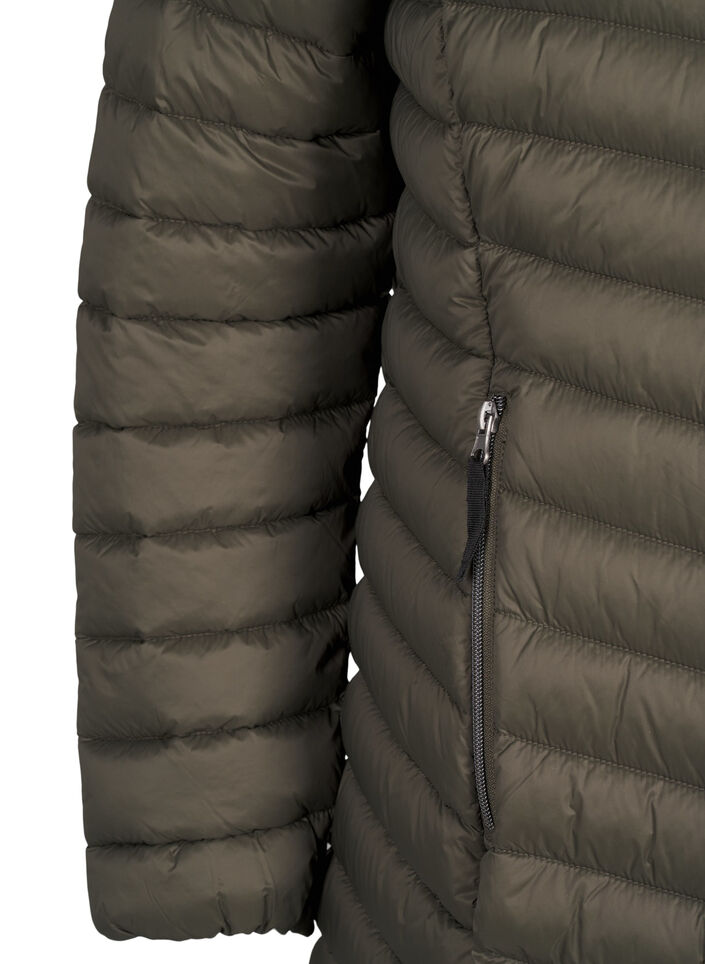 Veste légère avec des poches et une capuche détachable, Vert, Packshot image number 3