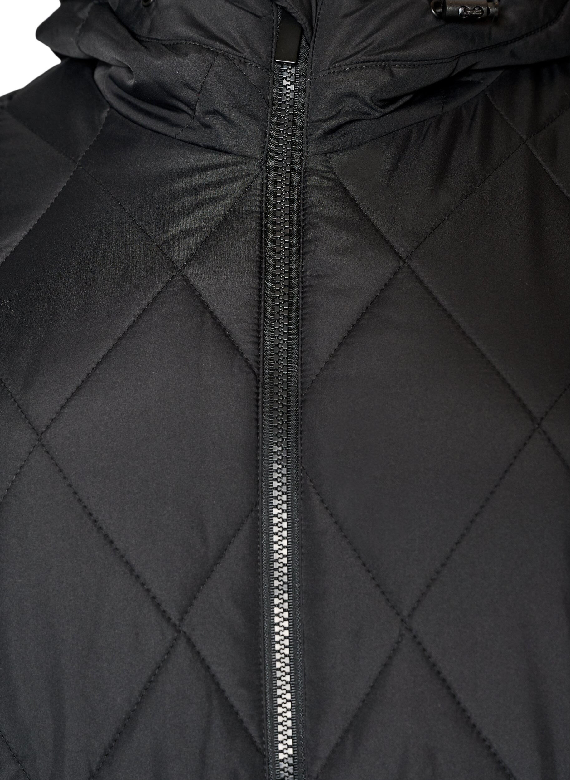 ZizziVeste l&eacute;g&egrave;rement matelass&eacute;e en losange, Noir, Packshot image number 2