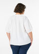 Chemisier avec fermeture boutonn&eacute;e et ceinture &agrave; nouer, Blanc, Model image number 2