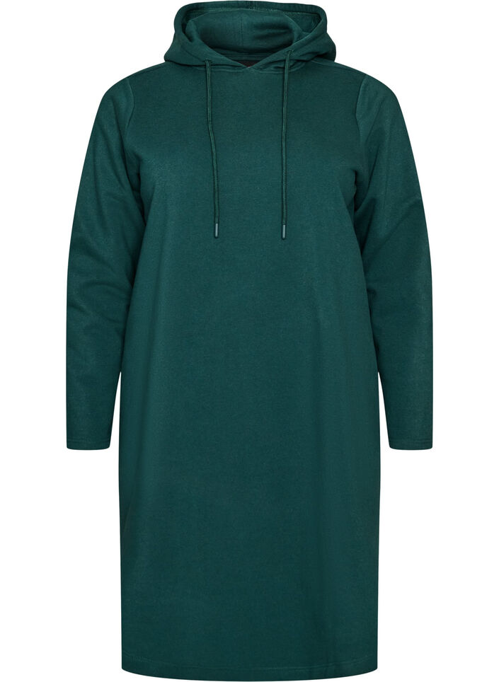 Robe sweat &agrave; capuche avec poches, 0648, Packshot image number 0