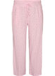 Pantalon de pyjama en coton biologique avec broderie ajour&eacute;e, Rose, Packshot image number 0