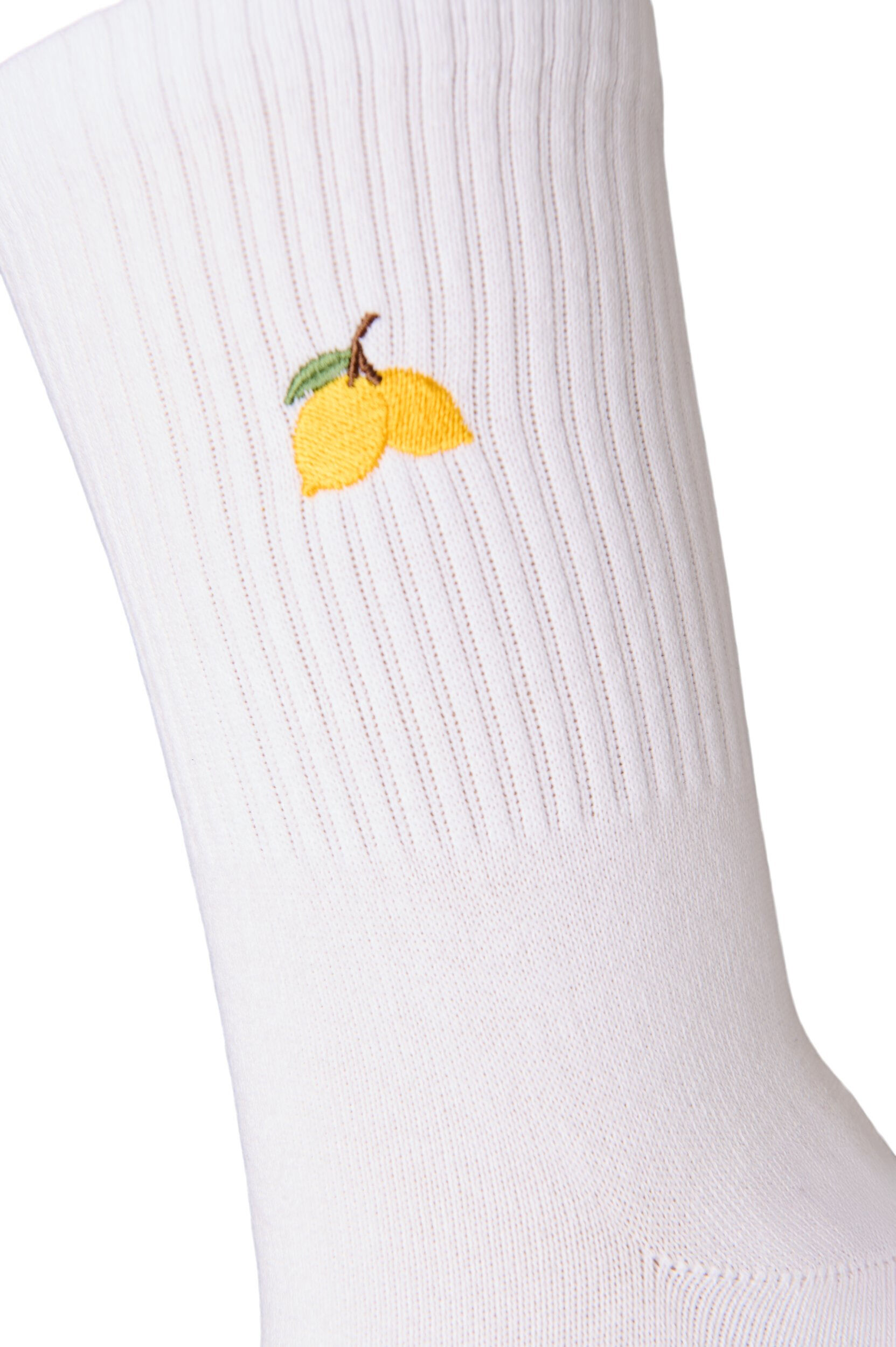 ZizziChaussettes en coton avec motif, Blanc, Packshot image number 2