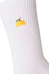 Chaussettes en coton avec motif, Blanc, Packshot image number 2