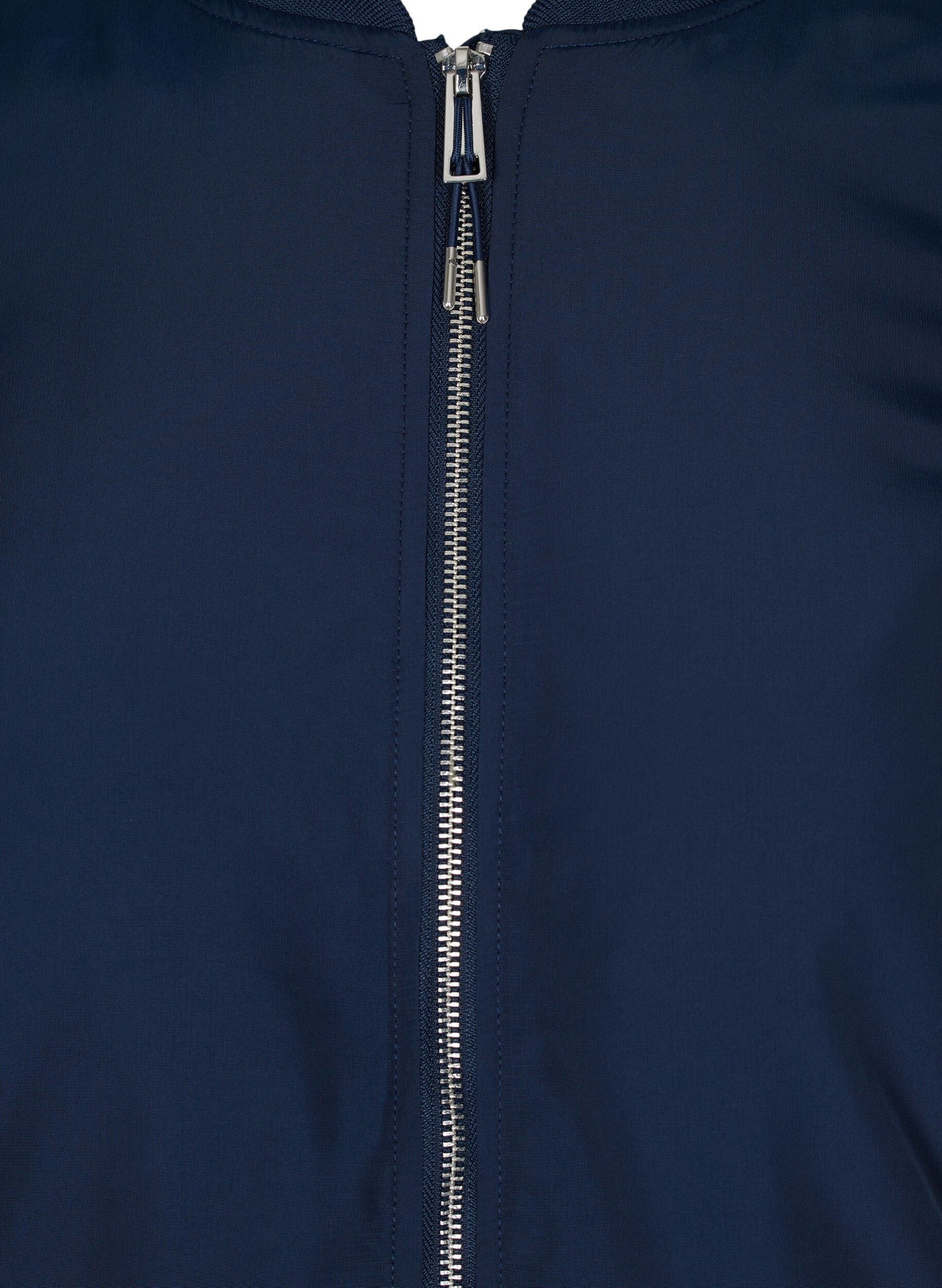 Zizzi Longue veste avec poches, Navy Blazer, Packshot image number 2